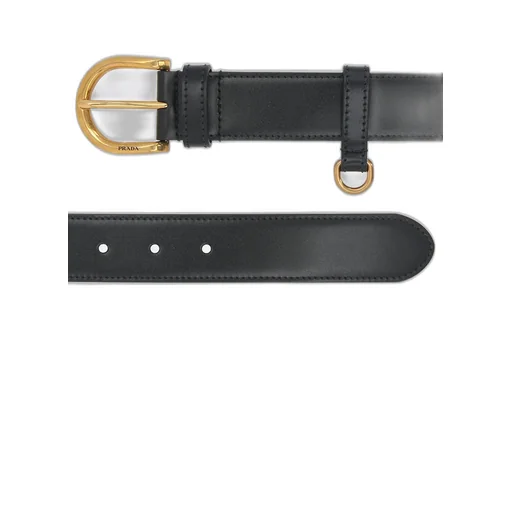 Logo-Engraved Buckle Belt