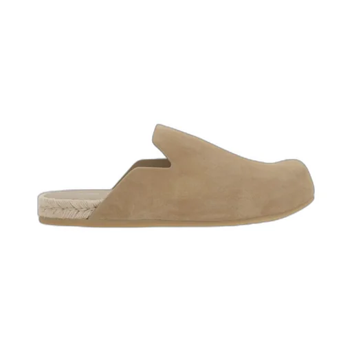 Logo-Embossed Round-Toe Slippers