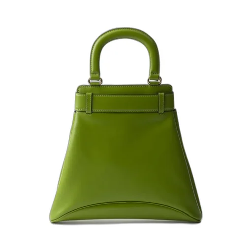 Logo-Stamp Top Handle Bag