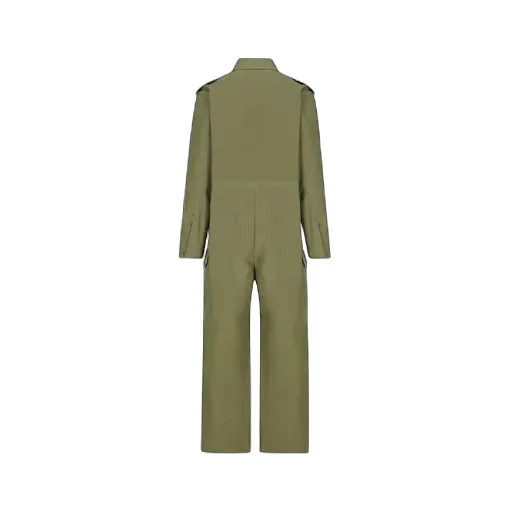 Flap-Pocket Button Jumpsuit
