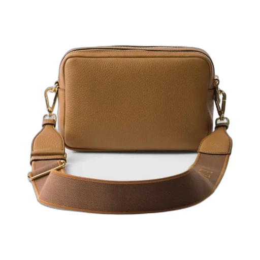 Logo Detailed Zipped Medium Crossbody Bag