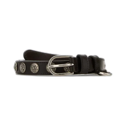 Stud-Embellished Buckle Belt