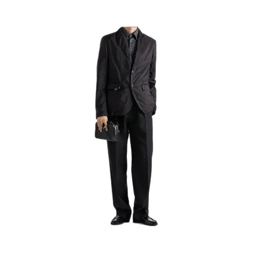 Re-Nylon Single-Breasted Tailored Blazer