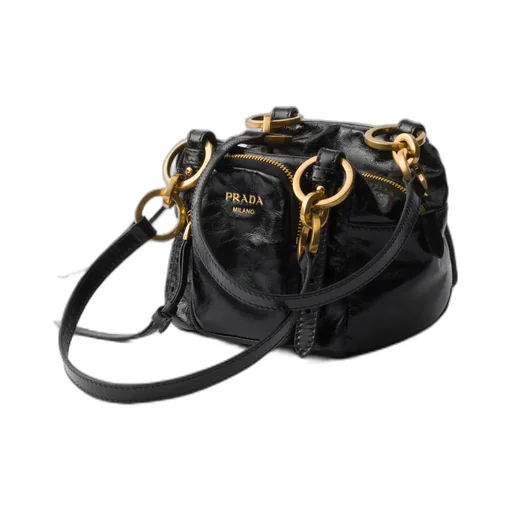 Dangle Leather Top-Handle Mini-Bag