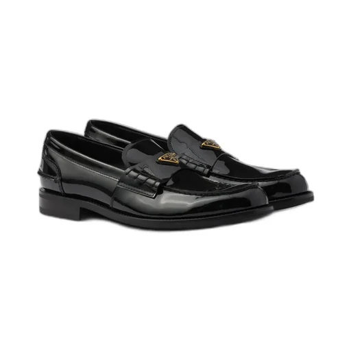 Brushed Leather Loafers