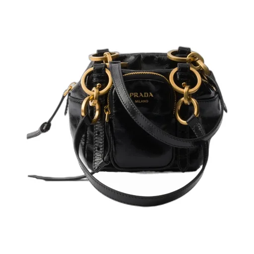 Dangle Leather Top-Handle Mini-Bag