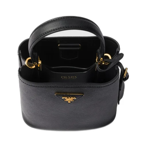 Triangle-Logo Bucket Bag