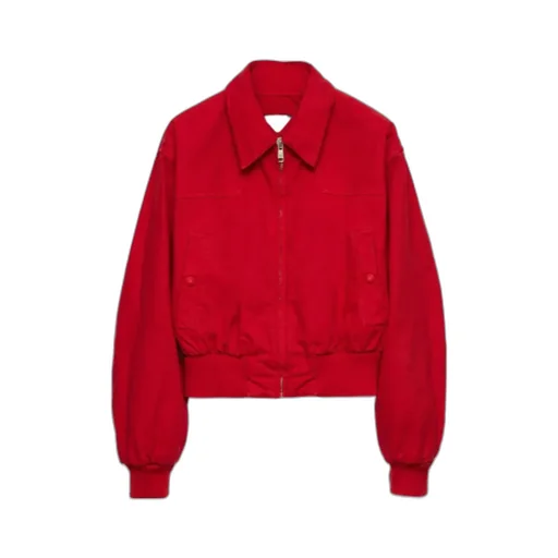 Cut-Out Detailed Zip-Up Jacket