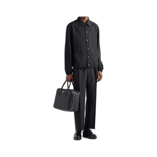 Drawstring Hem Shirt Jacket