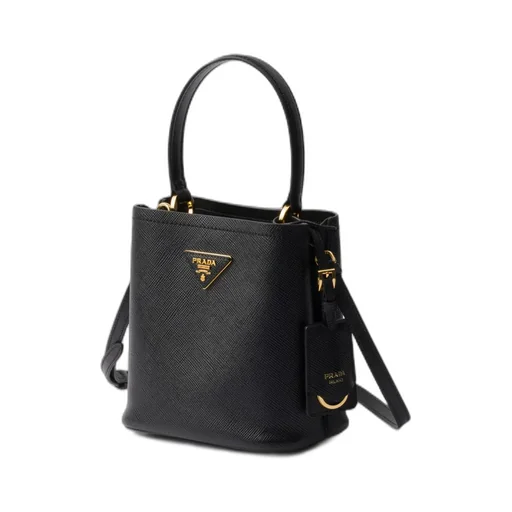 Triangle-Logo Bucket Bag