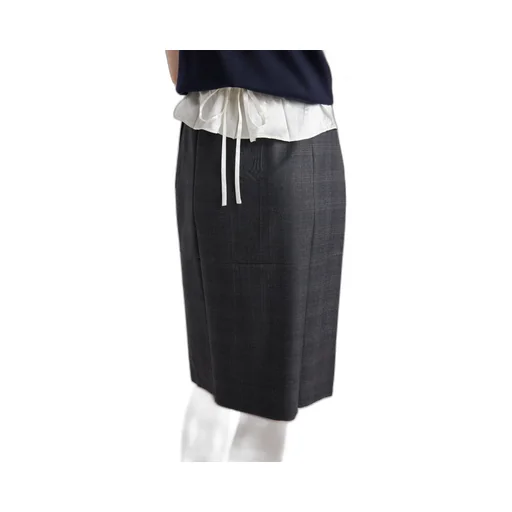 High-Waist Straight Hem Skirt