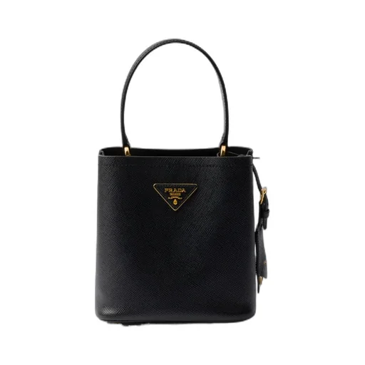 Triangle-Logo Bucket Bag
