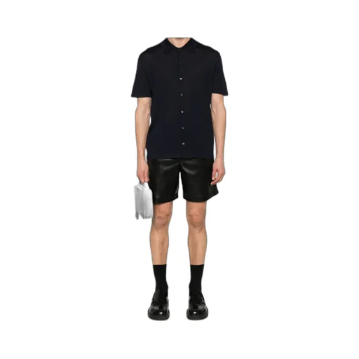 Logo-Embroidered Short-Sleeved Knitted Shirt