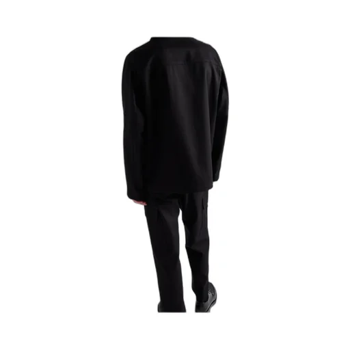 Triangle-Logo Straight Hem Jacket