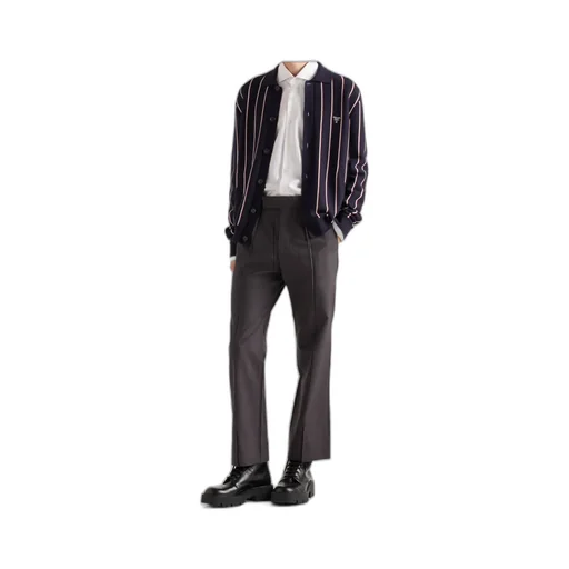 Striped Wool Cardigan