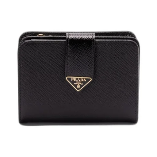 Triangle-Logo Bi-Fold Wallet