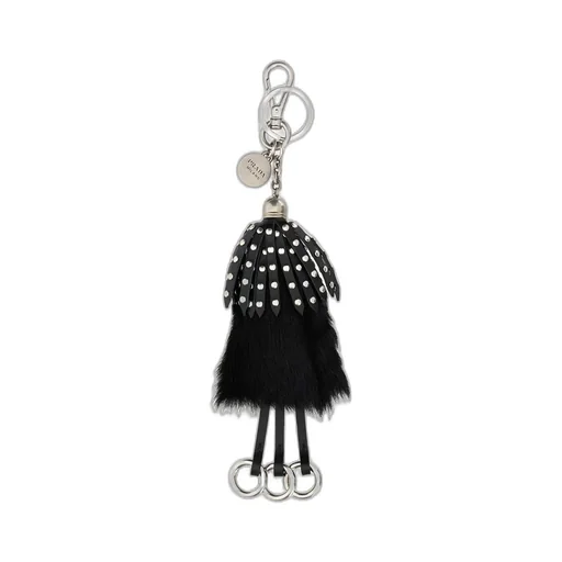 Stud-Embellished Keyring