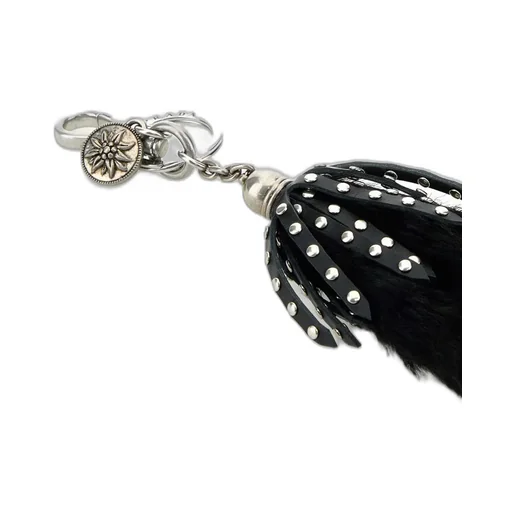 Stud-Embellished Keyring
