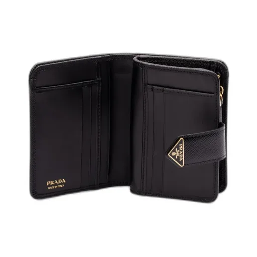 Triangle-Logo Bi-Fold Wallet