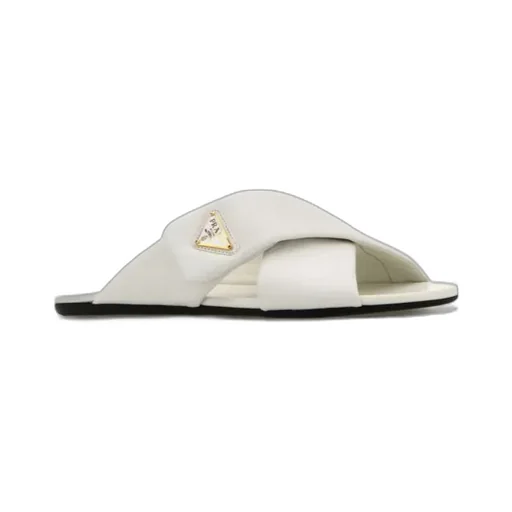 Logo Plaque Crossover Strap Detailed Slides