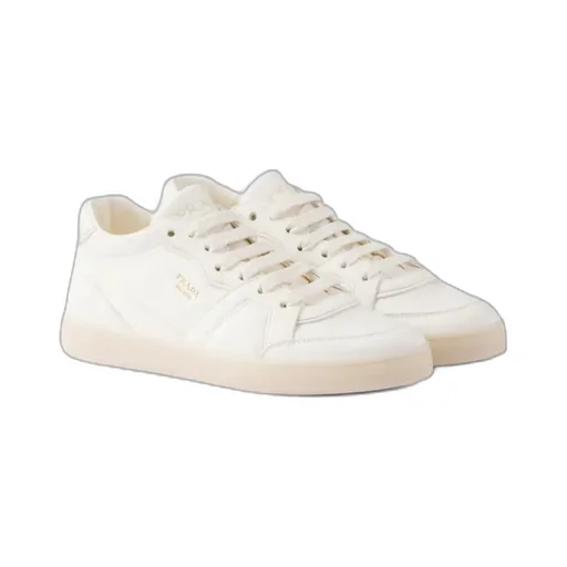 Logo-Stamp Lace-Up Sneakers