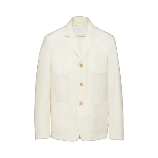 Single-Breasted Technical Cotton Jacket