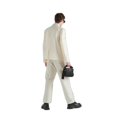 Single-Breasted Technical Cotton Jacket