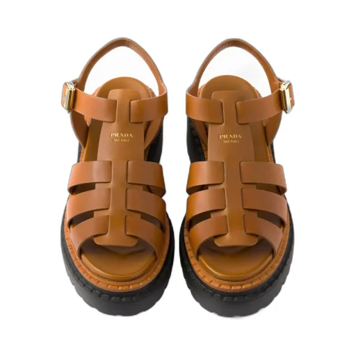 Buckle-Fastened Monolith Sandals