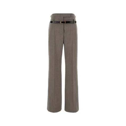 Belted Blend Trousers