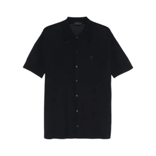 Logo-Embroidered Short-Sleeved Knitted Shirt
