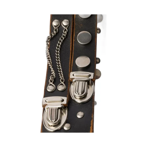 Studded Buckle-Fastened Belt