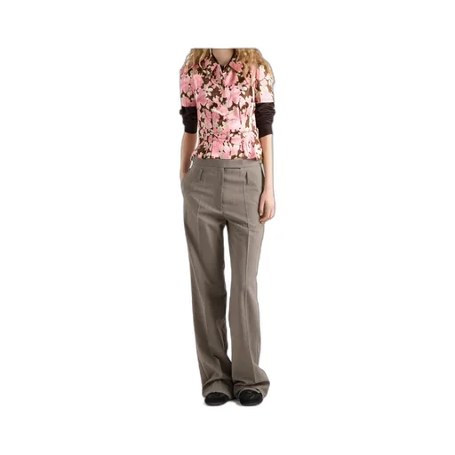 Floral Print Satin Shirt