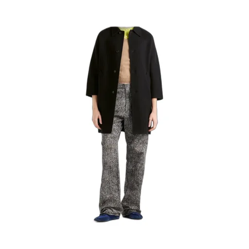 Long-Sleeved Button-Up Coat