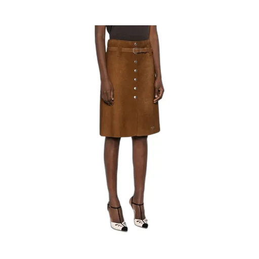Suede Midi Skirt