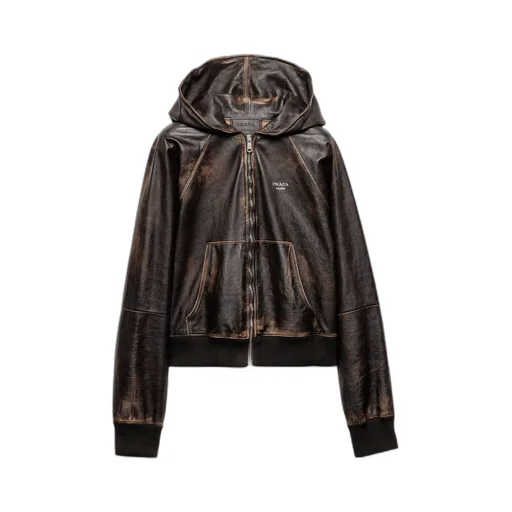Nappa Leather Hoodie Jacket