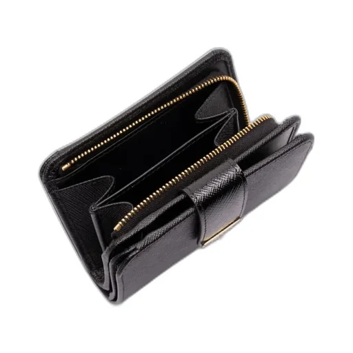Triangle-Logo Bi-Fold Wallet