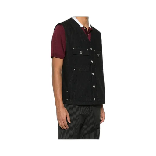 Chevron Denim Gilet