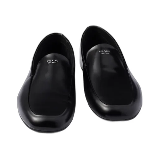 Brushed Leather Loafers