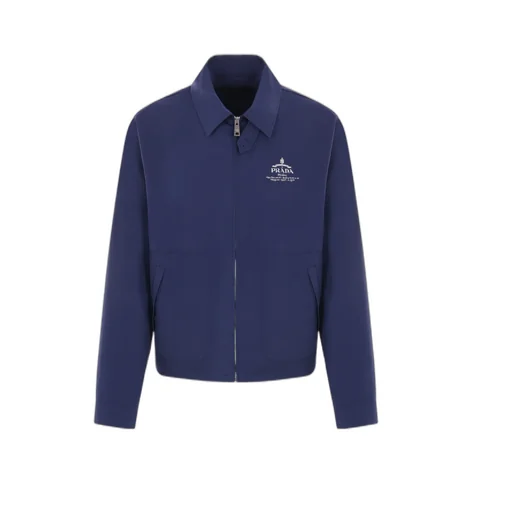 Logo Printed Zipped Jacket