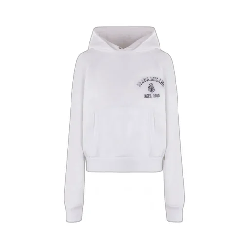 Logo-Printed Long-Sleeved Hoodie