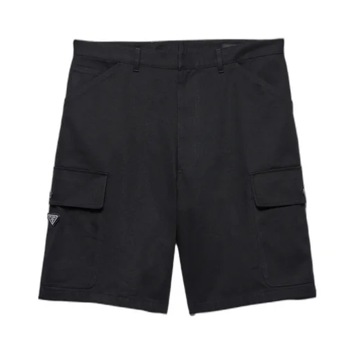 Triangle-Logo Bermuda Shorts