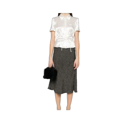 Short-Sleeved Satin Shirt