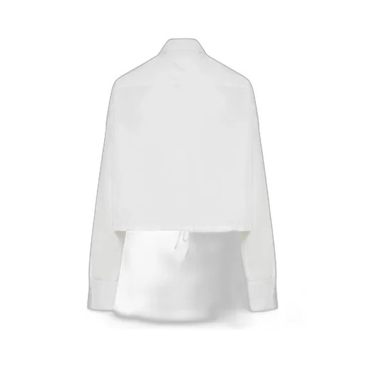 Drawstring Poplin Shirt
