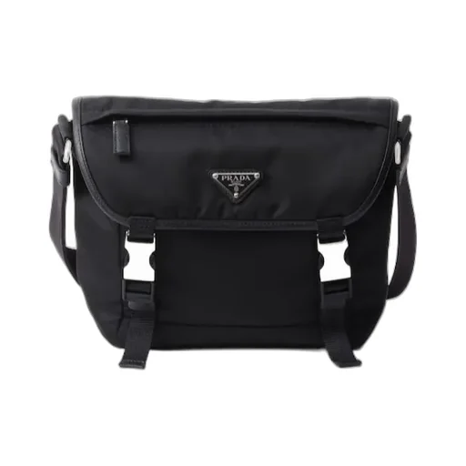 Re-Nylon Foldover-Top Shoulder Bag