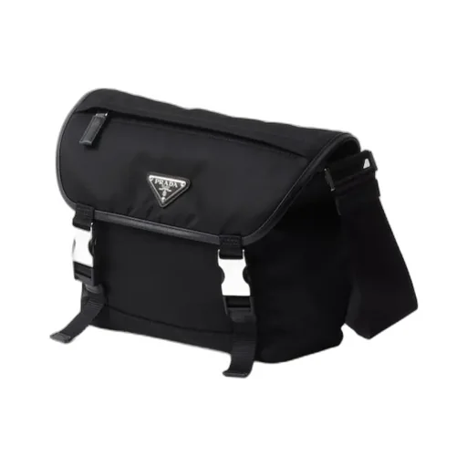 Re-Nylon Foldover-Top Shoulder Bag