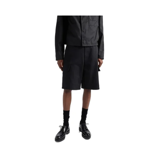 Triangle-Logo Bermuda Shorts