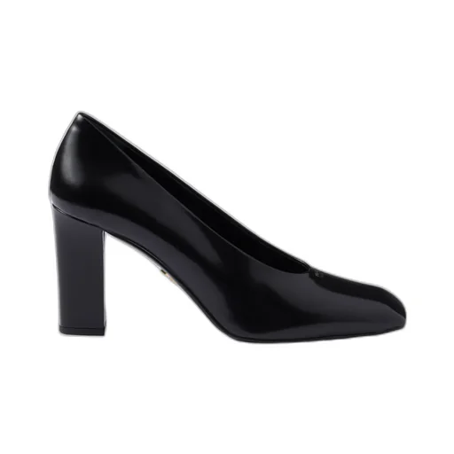 Brushed Leather Pumps