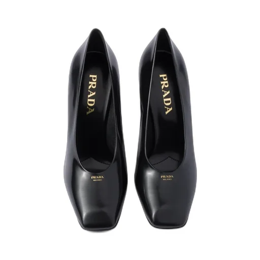 Brushed Leather Pumps