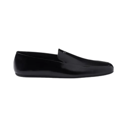 Brushed Leather Loafers