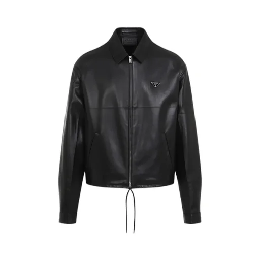 Zip-Up Leather Jacket